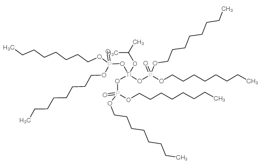 异丙基三(二辛基磷酸酰氧基)钛酸酯结构式