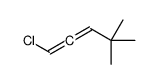1-chloro-4,4-dimethylpenta-1,2-diene Structure