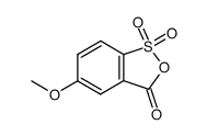 5-methoxy-3H-benzo[c][1,2]oxathiol-3-one 1,1-dioxide Structure