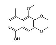 5,6,7-trimethoxy-4-methyl-2H-isoquinolin-1-one Structure