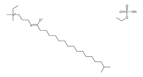 乙基二甲基3-[(1-氧异十八基)氨基]-1-丙基胺基乙基硫酸酯结构式