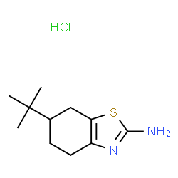 6-TERT-BUTYL-4,5,6,7-TETRAHYDROBENZOTHIAZOL-2-YLAMINEHYDROCHLORIDE Structure