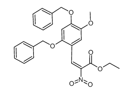 (E/Z)-ethyl 2,4-bis(benzyloxy)-5-methoxy-α-nitrocinnamate Structure