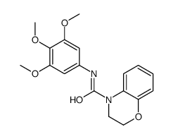 N-(3,4,5-trimethoxyphenyl)-2,3-dihydro-1,4-benzoxazine-4-carboxamide结构式