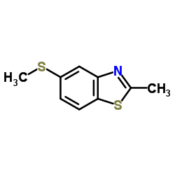 2-甲基-5-甲基硫代苯并噻唑结构式