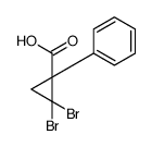 2,2-dibromo-1-phenylcyclopropane-1-carboxylic acid结构式