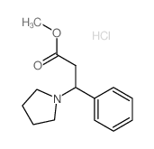 methyl 3-phenyl-3-pyrrolidin-1-yl-propanoate Structure