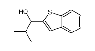 1-(苯并[b]噻吩-2-基)-2-甲基丙烷-1-醇结构式