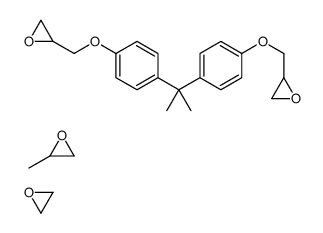 2-methyloxirane,oxirane,2-[[4-[2-[4-(oxiran-2-ylmethoxy)phenyl]propan-2-yl]phenoxy]methyl]oxirane Structure