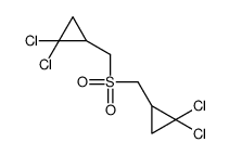 1,1-dichloro-2-[(2,2-dichlorocyclopropyl)methylsulfonylmethyl]cyclopropane结构式