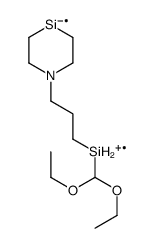 [3-(1-Aza-4-silacyclohexan-1-yl)propyl]diethoxymethylsilane结构式