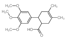 3,4-dimethyl-6-(3,4,5-trimethoxyphenyl)cyclohex-3-ene-1-carboxylic acid Structure