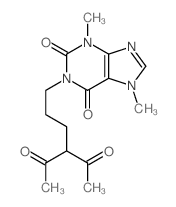 1-(4-acetyl-5-oxo-hexyl)-3,7-dimethyl-purine-2,6-dione结构式