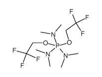 bis(2,2,2-trifluoroethoxy)tris(dimethylamino)phosphorane结构式