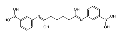 N,N'-bis(3-(dihydroxylborylbenzene))adipamide结构式