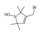 3-溴甲基-2,5-二氢-2,2,5,5-四甲基-1H-吡咯-1-基氧基结构式