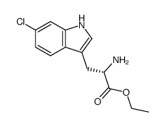 6-chloro-L-tryptophan ethyl ester结构式
