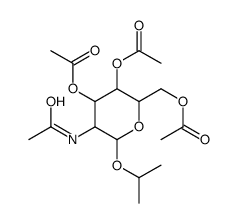 异丙基-2-乙酰氨基-3,4,6-三-O-乙酰基-2-脱氧-β-D-吡喃葡萄糖苷结构式