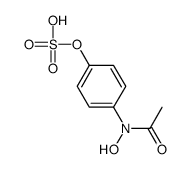 [4-[acetyl(hydroxy)amino]phenyl] hydrogen sulfate结构式