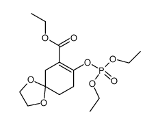 ethyl 8-((diethoxyphosphoryl)oxy)-1,4-dioxaspiro[4.5]dec-7-ene-7-carboxylate结构式