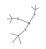 tris(tert-butylthio)bismuthane Structure
