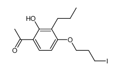 3-(2-propyl-3-hydroxy-4-acetylphenoxy)-1-iodopropane Structure