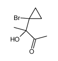 3-(1-bromocyclopropyl)-3-hydroxybutan-2-one结构式