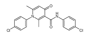 N,1-bis(4-chlorophenyl)-2,6-dimethyl-4-oxopyridine-3-carboxamide Structure