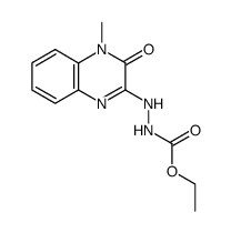 ethyl 2-(4-methyl-3-oxo-3,4-dihydroquinoxalin-2-yl)hydrazine-1-carboxylate Structure