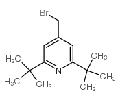 4-(溴甲基)-2,6-二(叔丁基)吡啶结构式