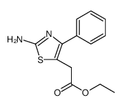Ethyl 2-(2-amino-4-phenylthiazol-5-yl)acetate结构式