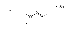 1-ethoxyprop-1-enyl(trimethyl)stannane结构式