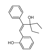 (Z)-2-(3-ethyl-3-hydroxy-2-phenylpent-1-en-1-yl)phenol Structure