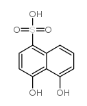 4,5-dihydroxynaphthalene-1-sulphonic acid结构式