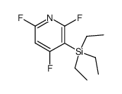 2,4,6-trifluoro-3-(triethylsilyl)pyridine Structure