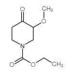 1-(N-乙氧羰基)-3-甲氧基-4-哌啶酮结构式
