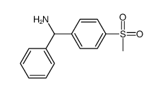 alpha-(4-甲砜基苯基)苄胺结构式