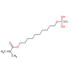 10-(2-甲基丙烯酰氧基)磷酸单癸酯结构式