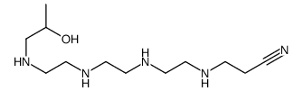 15-hydroxy-4,7,10,13-tetraazahexadecanenitrile Structure