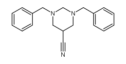 1,3-二苄基-5-氰六氢化嘧啶结构式