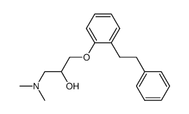 (2-(2-(3-(dimethylamino)-2-hydroxypropoxy)phenyl)ethyl)benzene结构式
