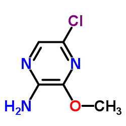 2-Amino-5-chloro-3-methoxypyrazine Structure