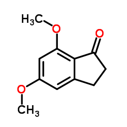 5,7-Dimethoxy-1-indanone structure