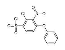 2-chloro-3-nitro-4-phenoxybenzenesulfonyl chloride Structure