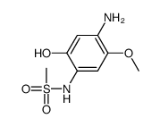 N-(4-amino-2-hydroxy-5-methoxyphenyl)methanesulfonamide Structure