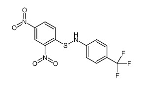 N-(2,4-dinitrophenyl)sulfanyl-4-(trifluoromethyl)aniline结构式