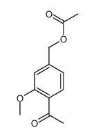 (4-acetyl-3-methoxyphenyl)methyl acetate结构式