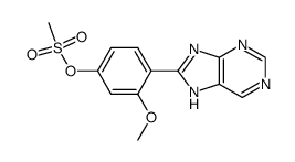 8-(2'-methoxy-4'-methanesulfonyloxy-phenyl)-purine Structure