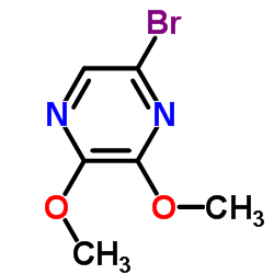 5-溴-2,3-二甲氧基吡嗪结构式