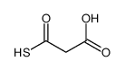 3-oxo-3-sulfanylpropanoic acid结构式